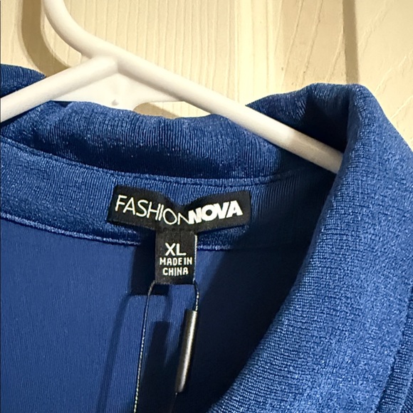 Blue Ruched Maxi Dress - Picture 3 of 5